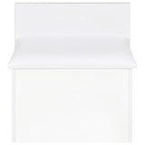 Danbury Makeup Vanity & Stool Set - LED Flip-Top Mirror, USB Ports & Glass Top in White High Gloss – view 13
