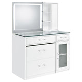 Flora Vanity Set with Touch LED Mirror & Stool