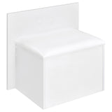 Flora Vanity Set with Touch LED Mirror & Stool - 2 Drawers, Fluted Cabinet in White High Gloss – view 13