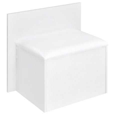 Flora Vanity Set with Touch LED Mirror & Stool - 2 Drawers, Fluted Cabinet in White High Gloss – view 13