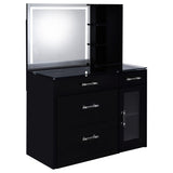 Flora Makeup Vanity Set with LED Mirror & Stool