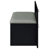 Flora Makeup Vanity Set with LED Mirror & Stool - 2 Drawers, Fluted Cabinet & Glass Top in Black High Gloss – view 15