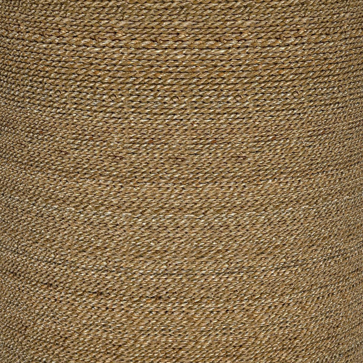 Halden Round Woven Seagrass Accent Side Table - Clear Glass Top in Light Brown, Coastal Style – view 6