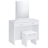 Bunbury Makeup Vanity Set with Mirror & Stool