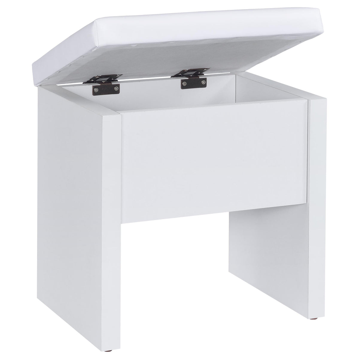 Bunbury Makeup Vanity Set with Mirror & Stool - 2-Drawer Dressing Table in White – view 15
