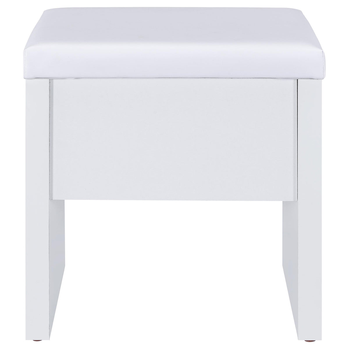 Bunbury Makeup Vanity Set with Mirror & Stool - 2-Drawer Dressing Table in White – view 16