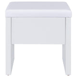 Bunbury Makeup Vanity Set with Mirror & Stool - 2-Drawer Dressing Table in White – view 16