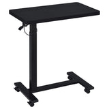 Westpark Pneumatic Adjustable C-Shape Side Table with Casters - Black – view 3