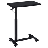 Westpark Pneumatic Adjustable C-Shape Side Table with Casters - Black – view 4