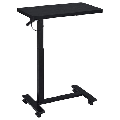 Westpark Pneumatic Adjustable C-Shape Side Table with Casters - Black – view 4