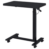 Westpark Pneumatic Adjustable C-Shape Side Table with Casters - Black – view 7