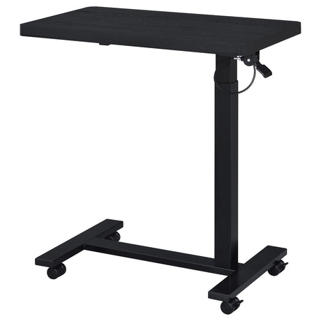 Westpark Pneumatic Adjustable C-Shape Side Table with Casters - Black – view 7