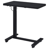 Westpark Pneumatic Adjustable C-Shape Side Table with Casters - Black – view 10