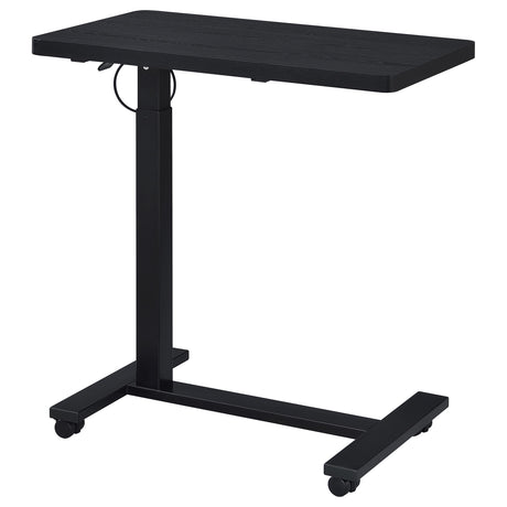 Westpark Pneumatic Adjustable C-Shape Side Table with Casters - Black – view 10