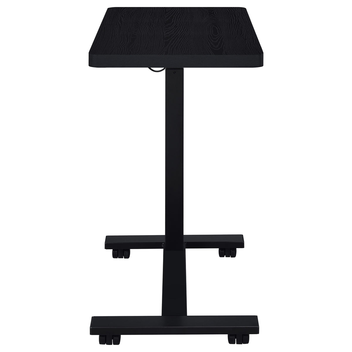 Westpark Pneumatic Adjustable C-Shape Side Table with Casters - Black – view 11