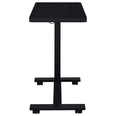 Westpark Pneumatic Adjustable C-Shape Side Table with Casters - Black – view 11