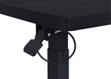 Westpark Pneumatic Adjustable C-Shape Side Table with Casters - Black – view 12