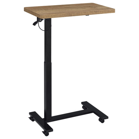 Westpark Pneumatic Adjustable C-Shape Side Table - Rolling Casters in Mango & Matte Black – view 5