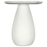 Perth Sculptural Cloud Side Table - Off White Organic Shape Accent Table – view 3