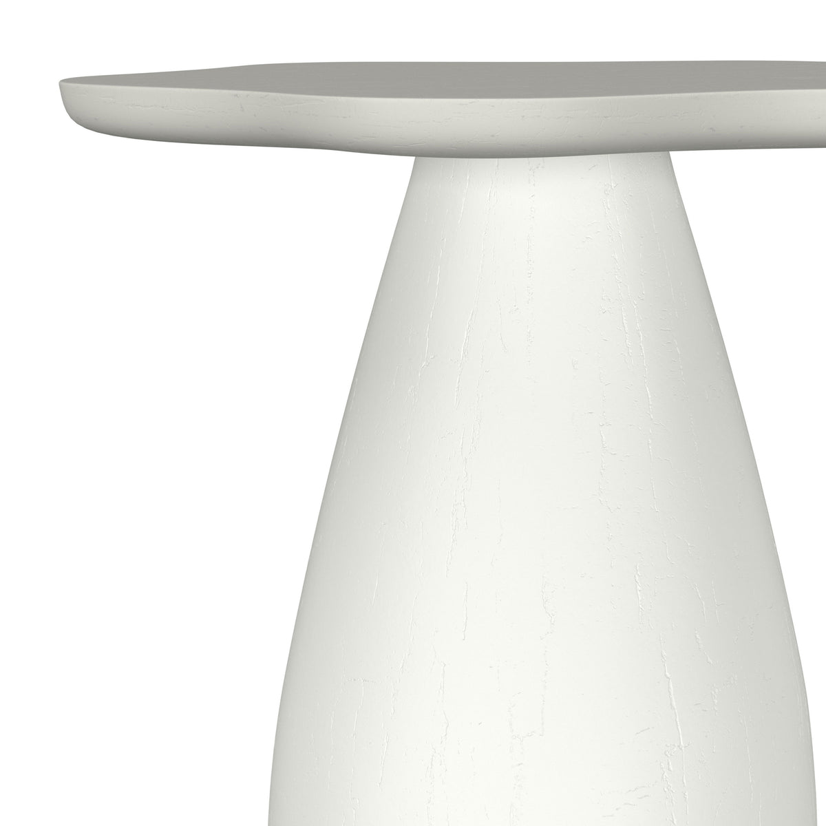 Perth Sculptural Cloud Side Table - Off White Organic Shape Accent Table – view 5
