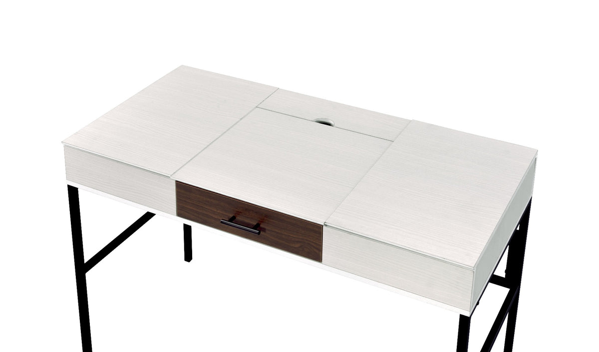 Verster Industrial Lift-Top Writing Desk with USB Port