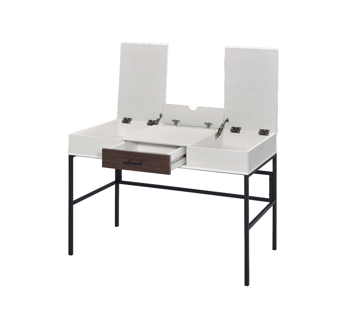 Verster Industrial Lift-Top Writing Desk with USB Port