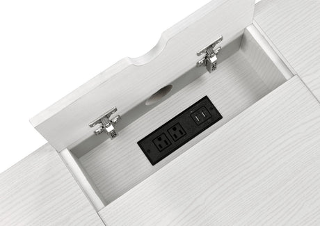 Verster Industrial Lift-Top Writing Desk with USB Port