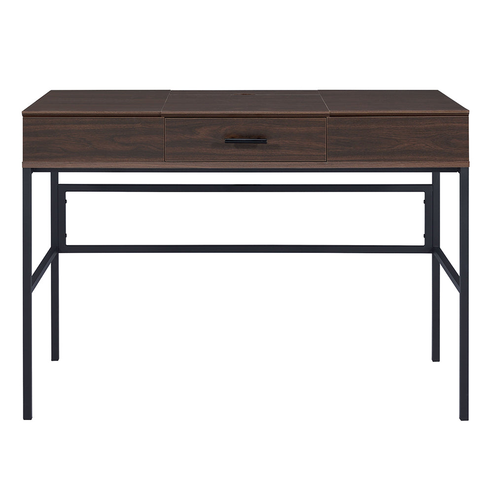 Verster Industrial Lift-Top Writing Desk with USB Port