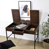Verster Industrial Lift-Top Writing Desk with USB Port