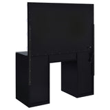 Acena Lighted Vanity Set with 7 Drawers - Hollywood Mirror with 11 Globe Lights in White or Black High Gloss – view 13