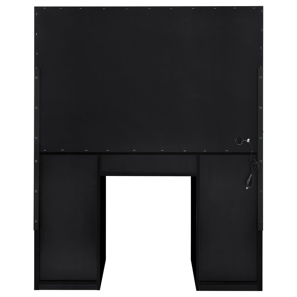 Acena Lighted Vanity Set with 7 Drawers - Hollywood Mirror with 11 Globe Lights in White or Black High Gloss – view 14