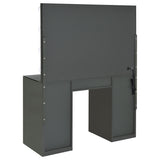 Acena 7-Drawer Vanity Set with Lighted Mirror - Hollywood Style in Grey High Gloss – view 7