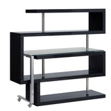Buck II Swivel Writing Desk with Bookshelf