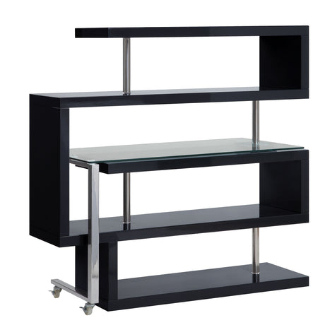 Buck II Swivel Writing Desk with Bookshelf