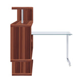Buck II Swivel Writing Desk with Bookshelf