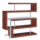 Buck II Swivel Writing Desk with Bookshelf