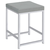Umbridge Hollywood Vanity Set with LED Bulb Mirror & Stool - Vanity Stool