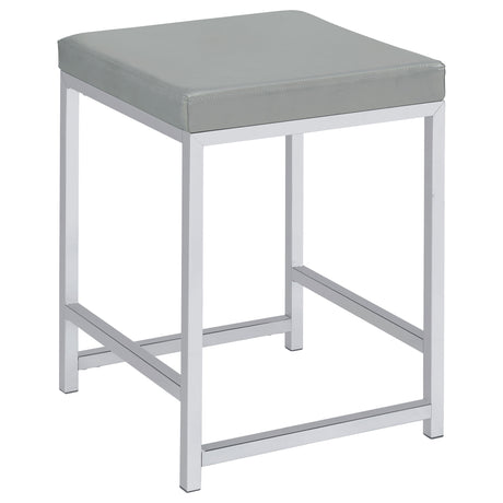 Umbridge Hollywood Vanity Set with LED Bulb Mirror & Stool - Vanity Stool
