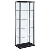 Delphinium Glass Curio Cabinet