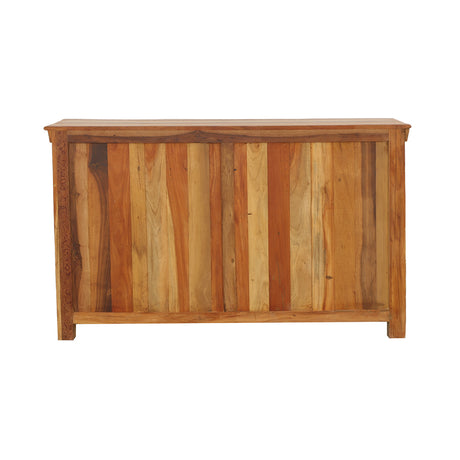 Harper 3-Door, 3-Drawer Accent Cabinet - Handcrafted Solid Reclaimed Wood with Black Ring Pulls – view 6