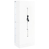 Cabra 4-Door LED Curio Display Cabinet - Tempered Glass with 6 Tiers in White High Gloss – view 9