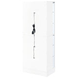 Cabra 4-Door LED Curio Display Cabinet - Tempered Glass with 6 Tiers in White High Gloss – view 11