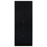 Cabra LED Curio Cabinet - 4-Door Glass Display with 6 Tiers in Black High Gloss – view 10