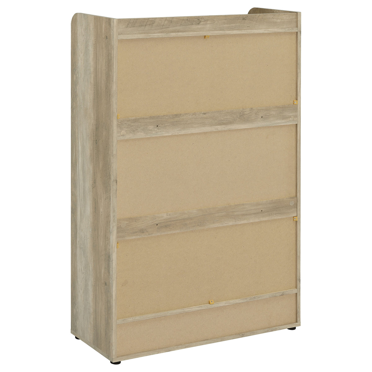 Denia 3-Tier Tilt-Out Shoe Cabinet with Open Shelf - Space-Saving Entryway Storage in White – view 8