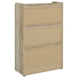Denia 3-Tier Tilt-Out Shoe Cabinet with Open Shelf - Space-Saving Entryway Storage in White – view 8