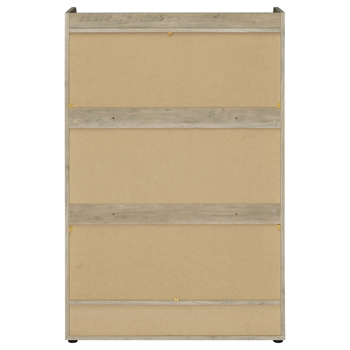 Denia 3-Tier Tilt-Out Shoe Cabinet with Open Shelf - Space-Saving Entryway Storage in White – view 9