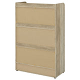 Denia 3-Tier Tilt-Out Shoe Cabinet with Open Shelf - Space-Saving Entryway Storage in White – view 10