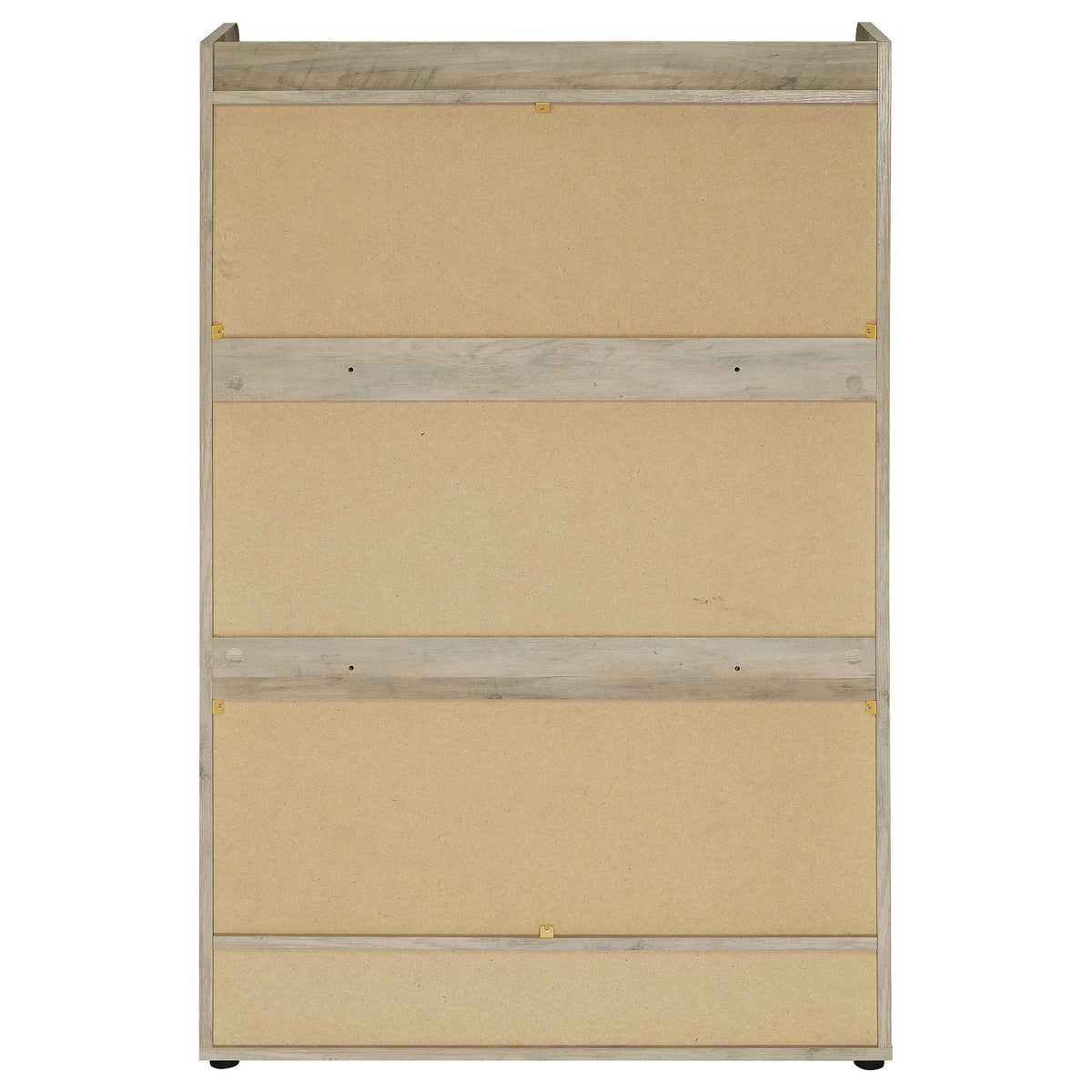 Denia 3-Tier Tilt-Out Shoe Cabinet with Open Lower Shelf - Slim Entryway Storage in Grey – view 9