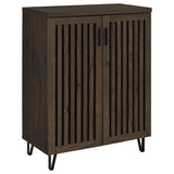 Brixton 2-Door Entryway Shoe Cabinet - Smoked Oak