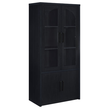 Riva Arched Glass Door Display Cabinet with LED Lighting